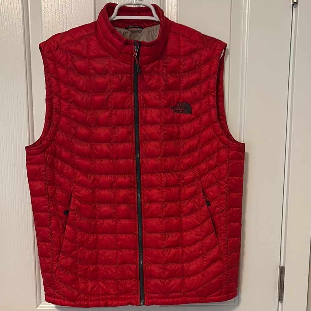 The North Face Men's Red Puffer Vest